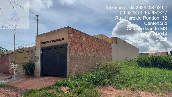 Casa, 59.46 de área total, 59.46 de área privativa, 120.00 de área do terreno,  2 qto(s), em Campo Grande/MS