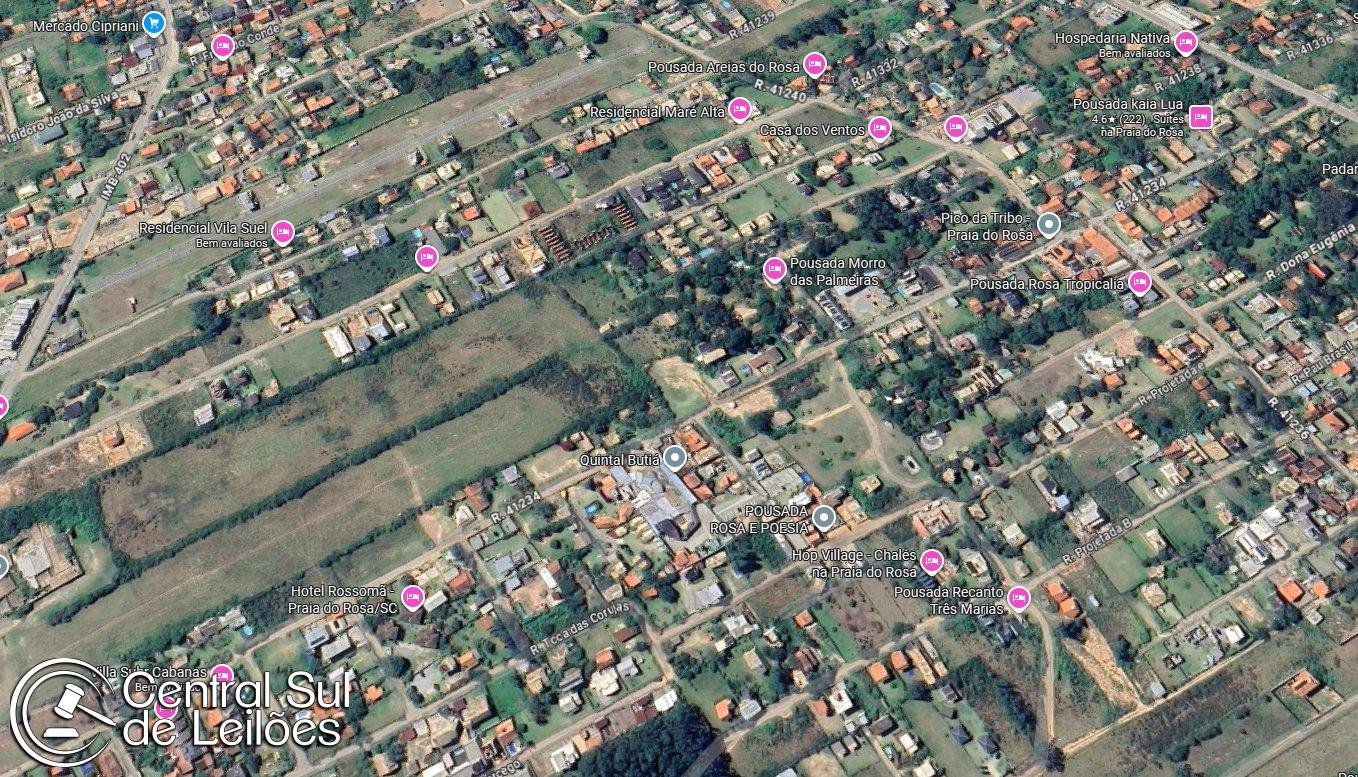Direitos possessórios sobre terreno com área de 8.618,49m², com 04 edificações, Praia do R em Imbituba/SC