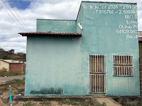 Casa, 76.90 de área total, 76.90 de área privativa, 187.50 de área do terreno,  2 qto(s), em Oeiras/PI