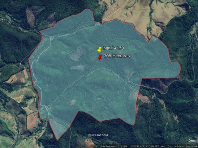 
                        Imóvel Rural, A.T.: 308ha, Dores do Paraibuna, Santos Dumont/MG em Santos Dumont/MG - foto 3