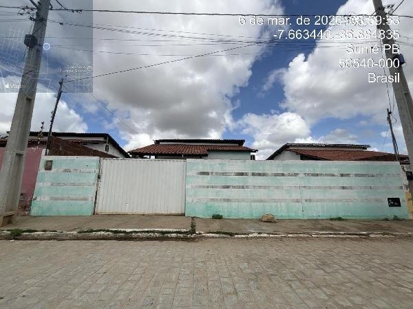 Casa, 67.52 de área total, 67.52 de área privativa, 240.00 de área do terreno,  2 qto(s), em Sumé/PB