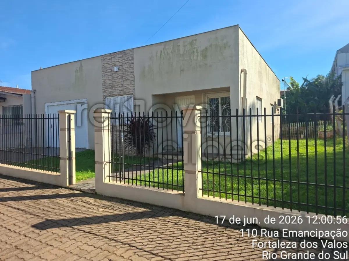 CASA C/ 135 M² - FORTALEZA DOS VALOS / RS em Fortaleza dos Valos/RS