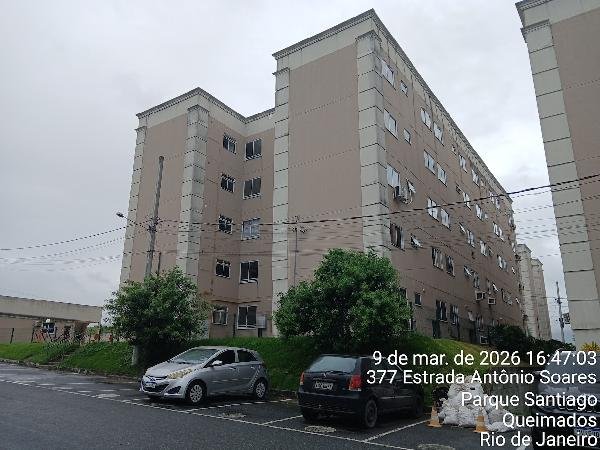 Apartamento, 46.47 de área total, 46.47 de área privativa, 0.00 de área do terreno,  2 qto em Queimados/RJ