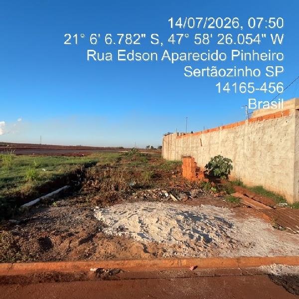 Terreno, 0.00 de área total, 0.00 de área privativa, 156.20 de área do terreno. em Sertãozinho/SP