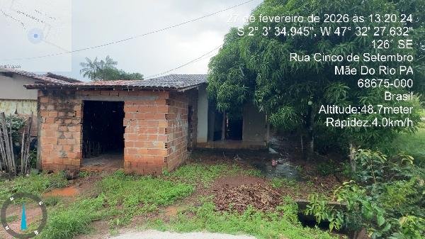 Casa, 71.46 de área total, 57.96 de área privativa, 160.00 de área do terreno,  2 qto(s), em Mãe do Rio/PA
