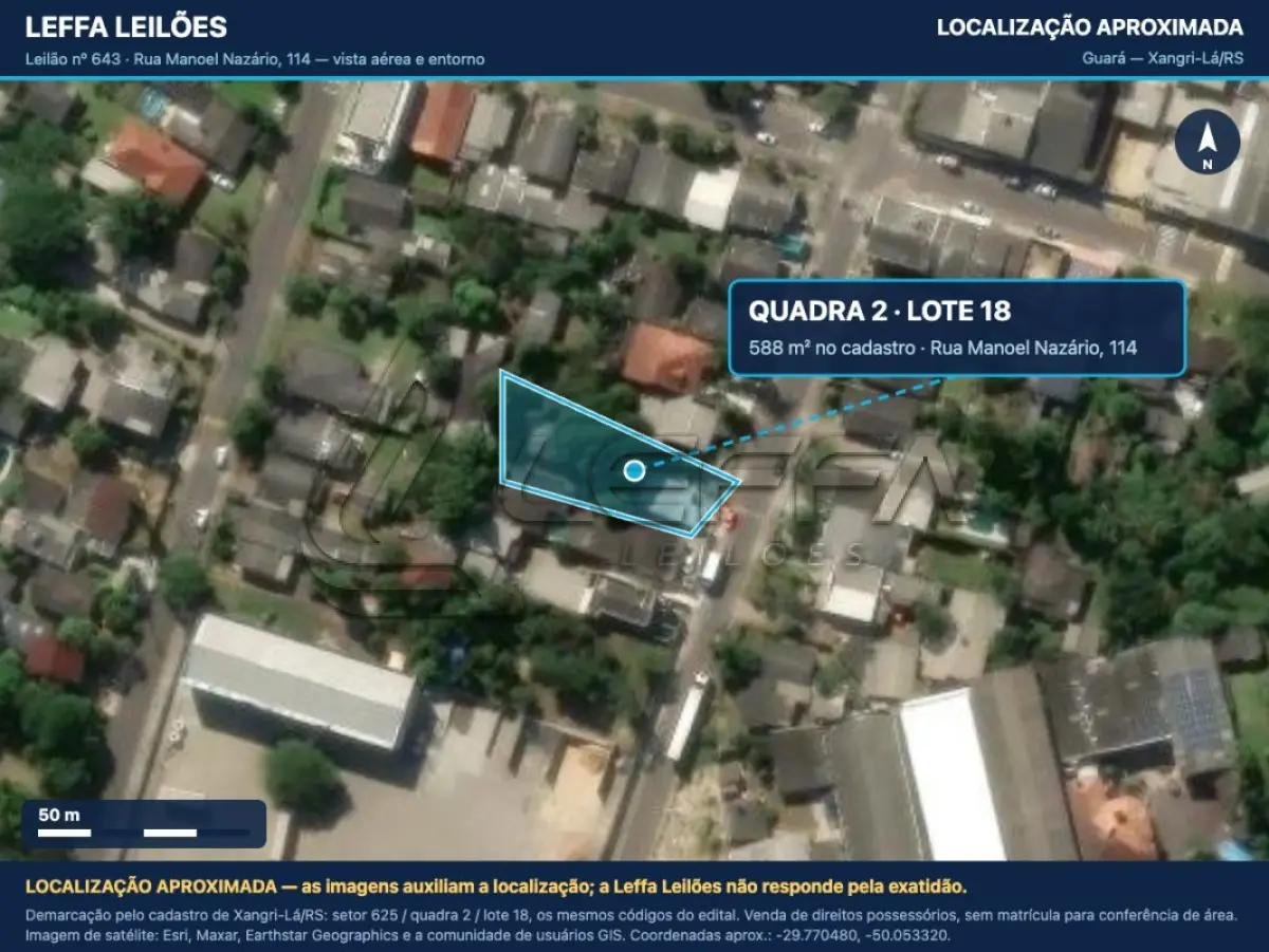 DIREITOS POSSESSÓRIOS DE UM TERRENO URBANO, COM BENFEITORIAS, SITUADO NA RUA MANOEL NAZÁRI em Xangri-lá/RS