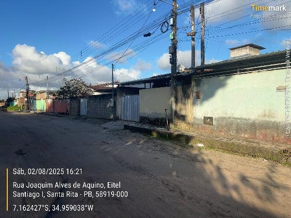 Casa, 0.00 de área total, 67.10 de área privativa, 133.00 de área do terreno,  2 qto(s), a em Santa Rita/PB