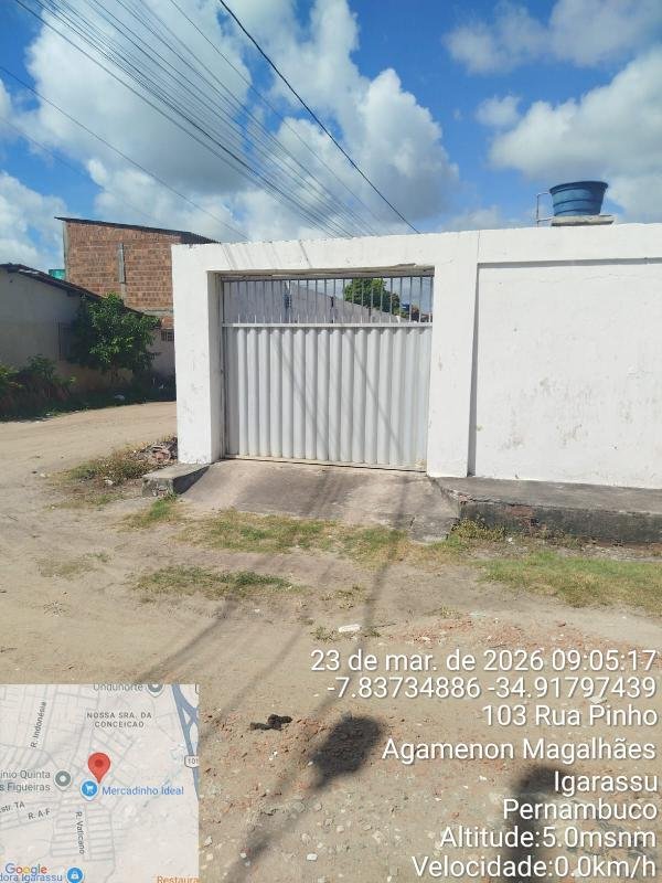 Casa, 61.27 de área total, 61.27 de área privativa, 170.00 de área do terreno,  2 qto(s), em Igarassu/PE