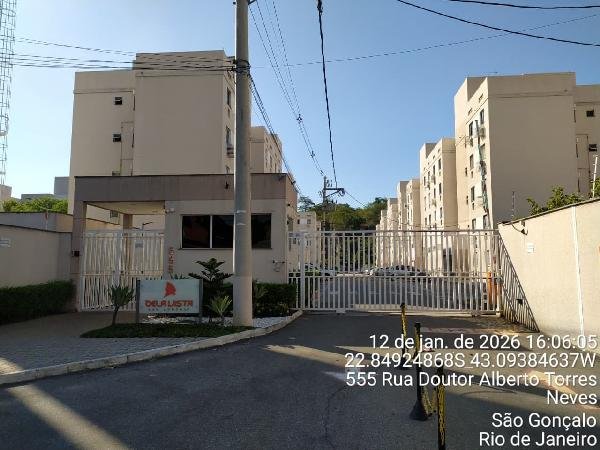 Apartamento, 45.27 de área total, 45.27 de área privativa, 0.00 de área do terreno,  2 qto em São Gonçalo/RJ