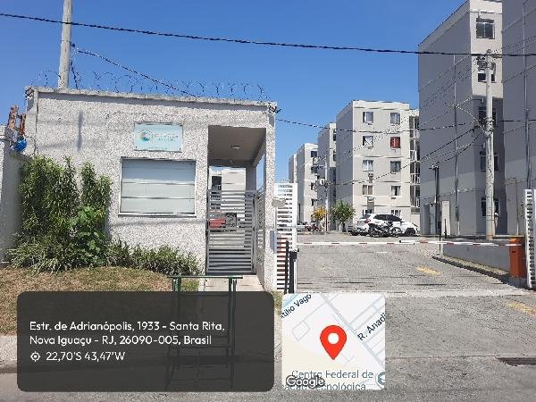 Apartamento, 65.10 de área total, 45.27 de área privativa, 0.00 de área do terreno,  2 qto em Nova Iguaçu/RJ