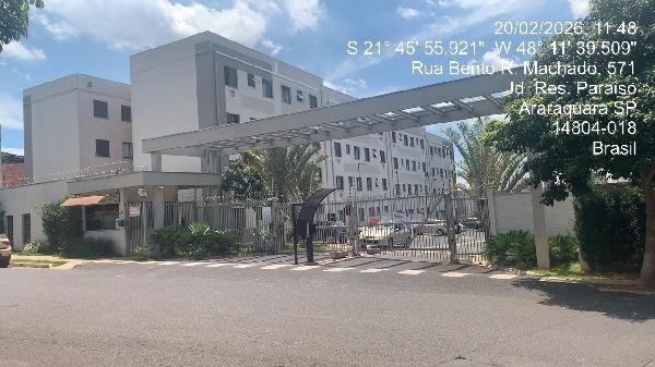 Apartamento, 88.71 de área total, 43.06 de área privativa, 0.00 de área do terreno,  2 qto em Araraquara/SP
