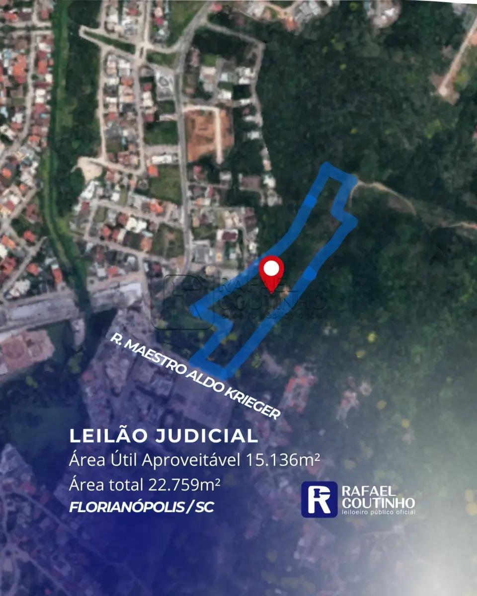 Área 22.759m² com 15.136m² de Área Útil Aproveitável - Córrego Grande, Florianópolis/SC. T em Florianópolis/SC