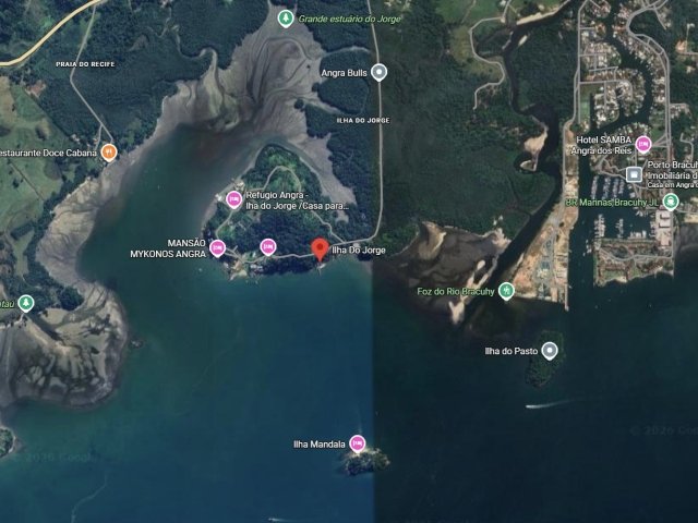 
                        Terreno, A.T.: 1.608m², frente mar, Cond. Ilha do Jorge, Angra d em Angra dos Reis/RJ